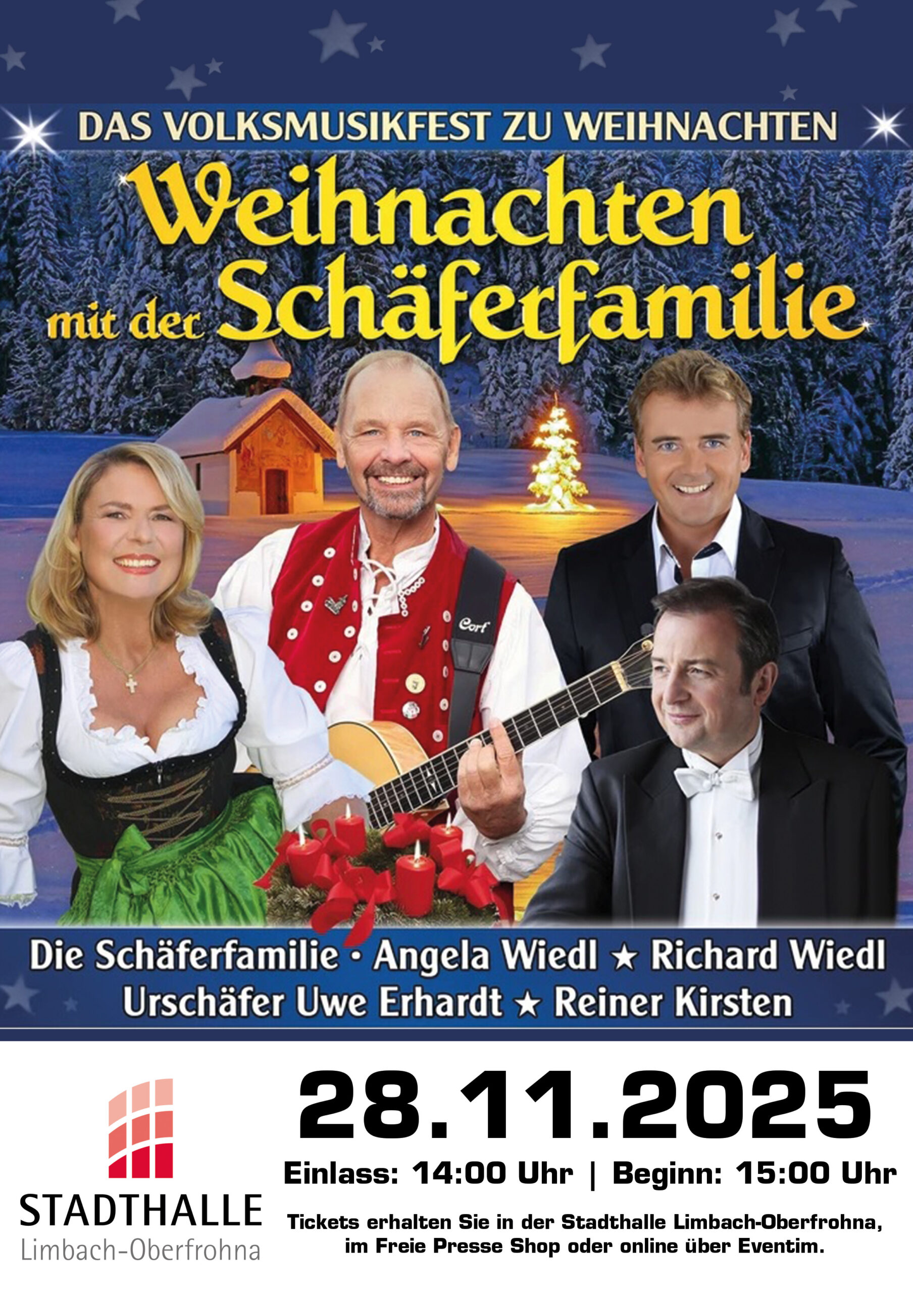 „Weihnachten mit der Schäferfamilie“- Das Volkmusikfest zu Weihnachten.