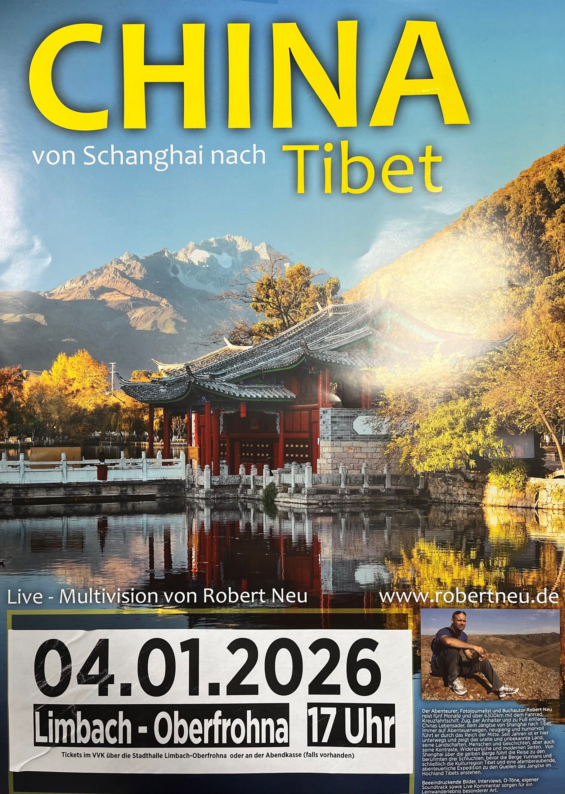 Multivisionsshow mit Robert Neu: China von Shanghai nach Tibet